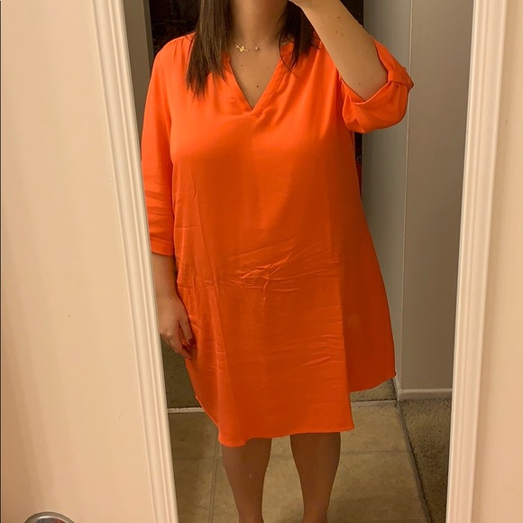 Orange 3/4 dress - Picture 4 of 4